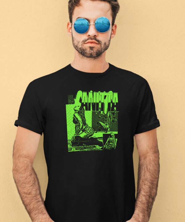 Anittas Funk Generation Merch Anitta Green Collage Shirt3