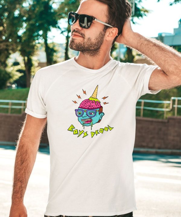 Boys Drool Ice Cream Brain Shirt1