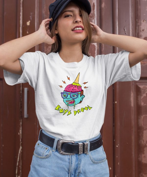 Boys Drool Ice Cream Brain Shirt2