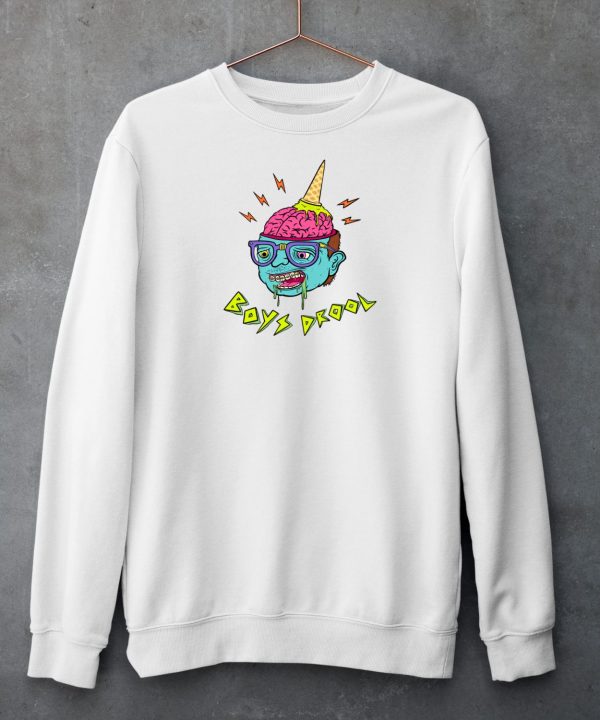 Boys Drool Ice Cream Brain Shirt4