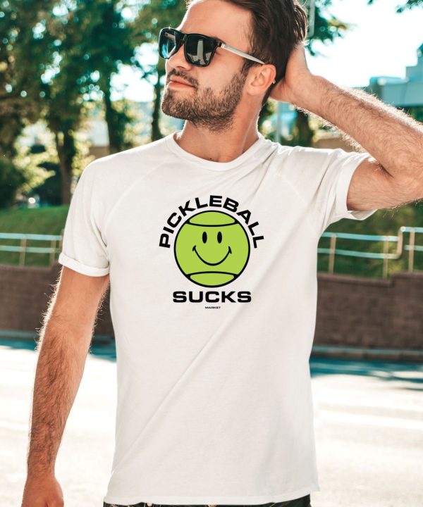 Marketstudios Smiley Pickleball Sucks T Shirt1