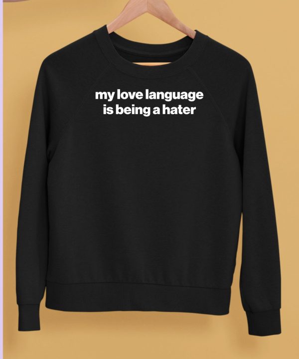 My Love Language Is Being A Hater Hoodie5