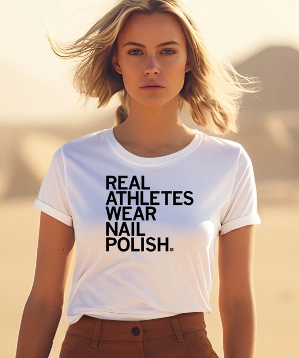 Raygunsite Real Athletes Wear Nail Polish Shirt