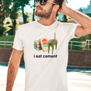 Sheesosuwu I Eat Cement Cursed Cat Shirt