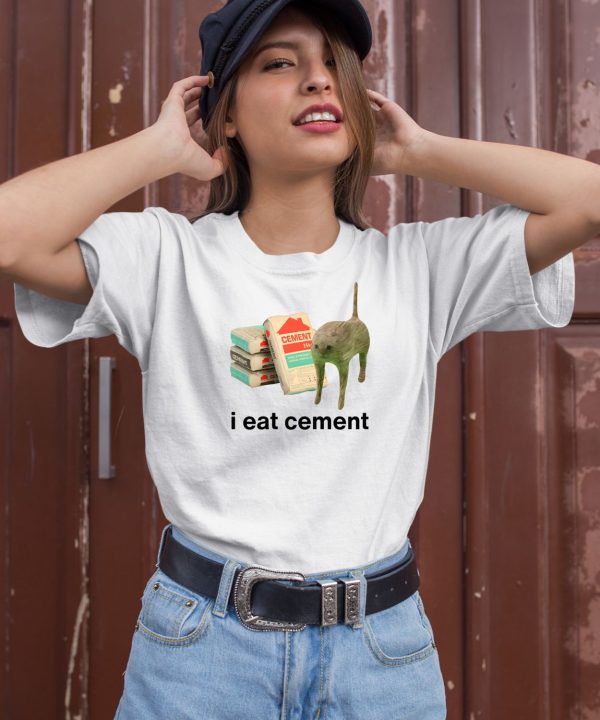 Sheesosuwu I Eat Cement Cursed Cat Shirt2