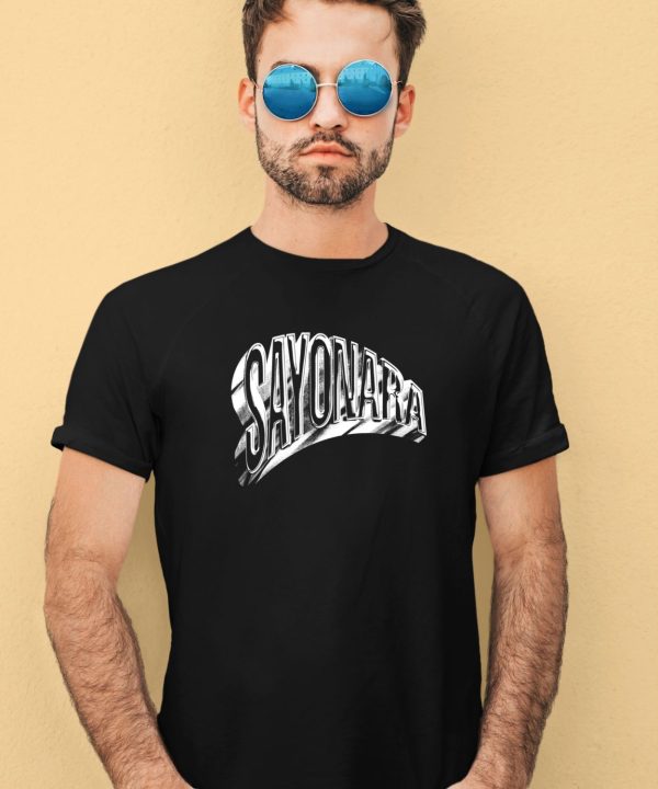 Alvaro Diaz Sayonara Metallic Logo Shirt3