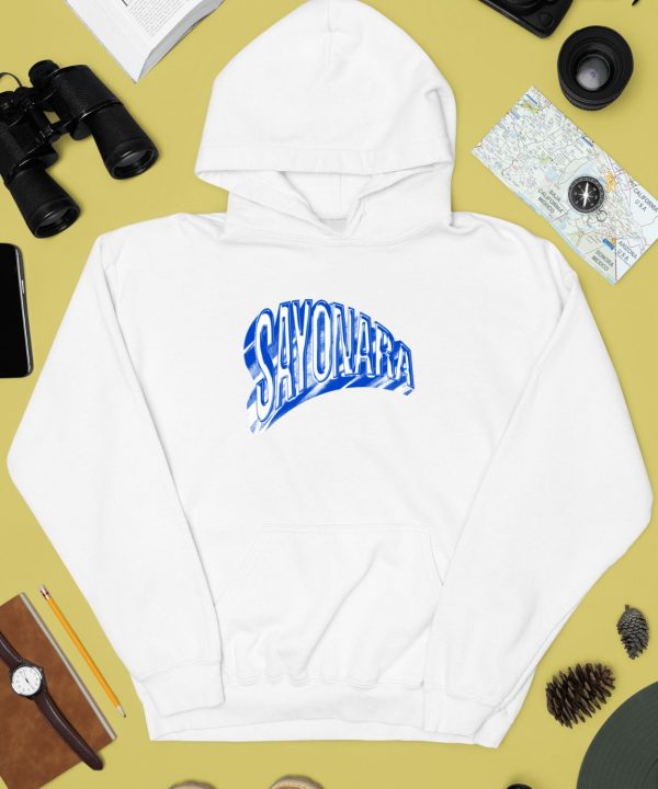 Alvarodiaz Store Sayonara Metallic Logo Hoodie3