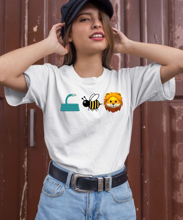 Black Tzedek Hose Bee Lion Shirt2