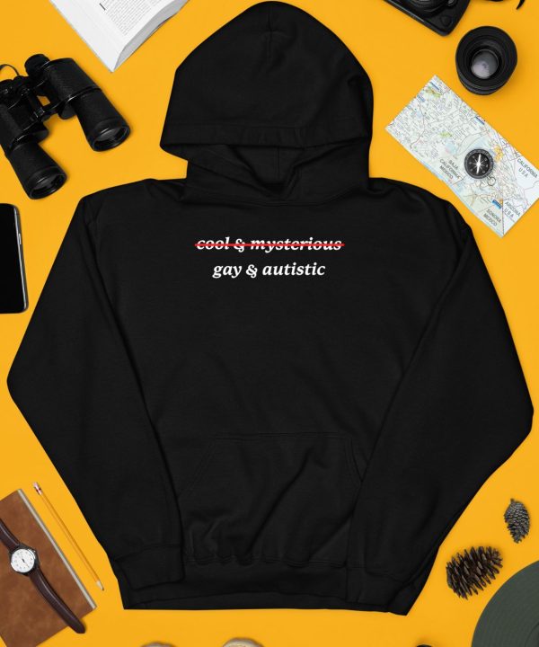 Gotfunnymerch Cool And Mysterious Gay And Autistic Shirt4