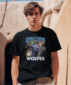 Minnesota Timberwolves Anthony Edwards Wolves Shirt0