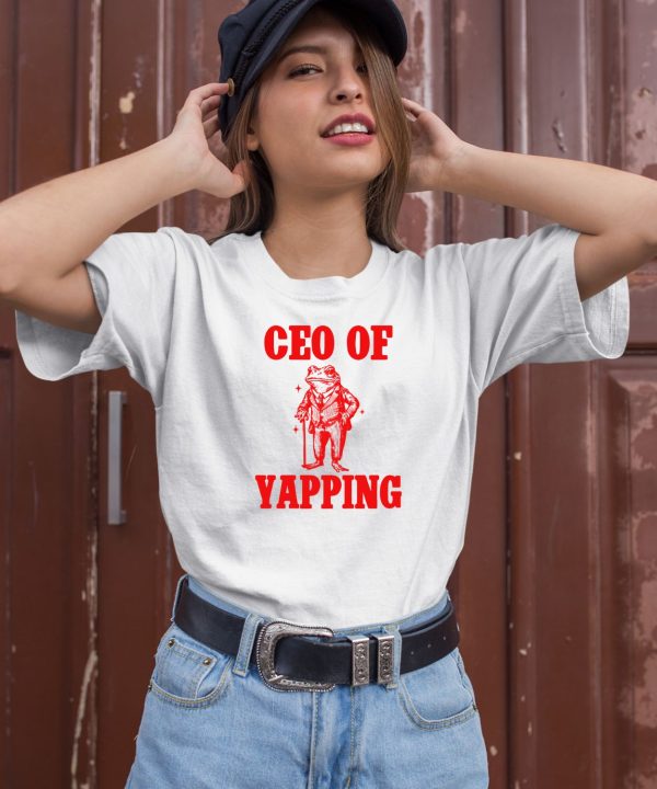 Official Ceo Of Yapping Frog T Shirt