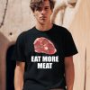 Oscar De La Hoya Wearing Eat More Meat Shirt0