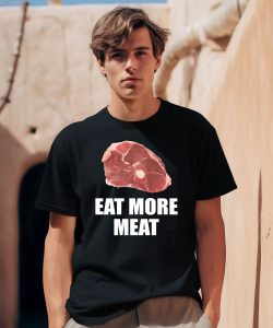 Oscar De La Hoya Wearing Eat More Meat Shirt0