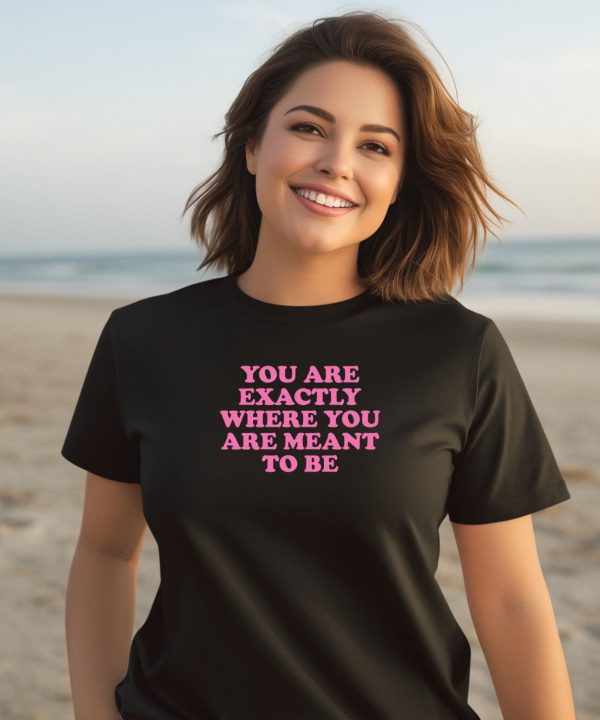 You Are Exactly Where You Are Meant To Be Shirt2