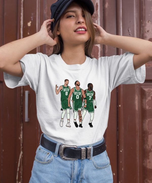 Bri Marie D Kristaps Porzingis Jayson Tatum And Jaylen Brown Big 3 Boston Shirt2