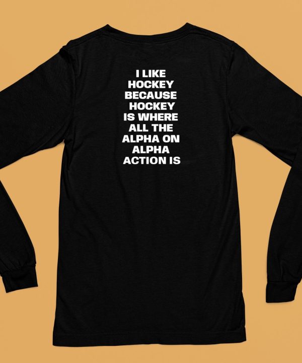 Doublehockeystix Store I Like Hockey Because Hockey Is Where All The Alpha On Alpha Action Is Shirt8