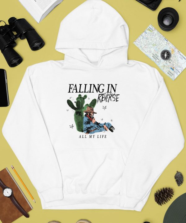 Firofficial Falling In Reverse All My Life Cactus Tee Shirt3