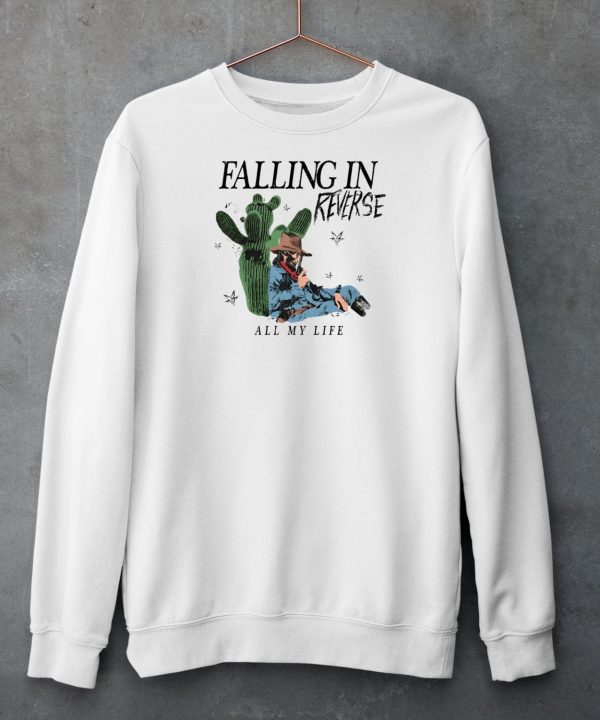 Firofficial Falling In Reverse All My Life Cactus Tee Shirt4