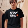 Jamaal Bowman Wearing Showing Up For Racial Justice Shirt