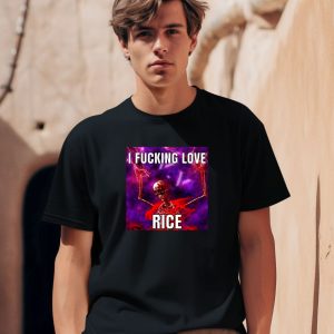 Nanimonavi I Fucking Love Rice Skeleton Shirt