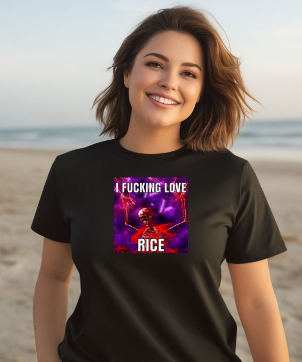 Nanimonavi I Fucking Love Rice Skeleton Shirt2