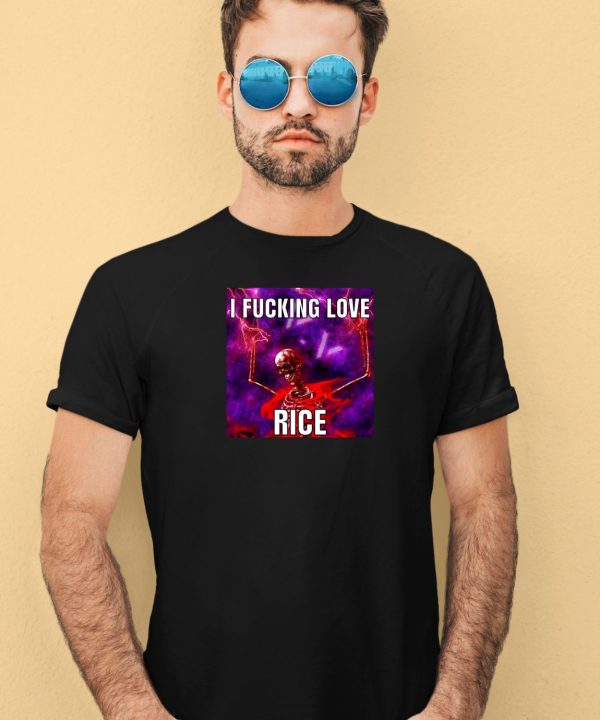 Nanimonavi I Fucking Love Rice Skeleton Shirt3