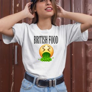 Retiredroadman British Food Emoji Vomiting Shirt