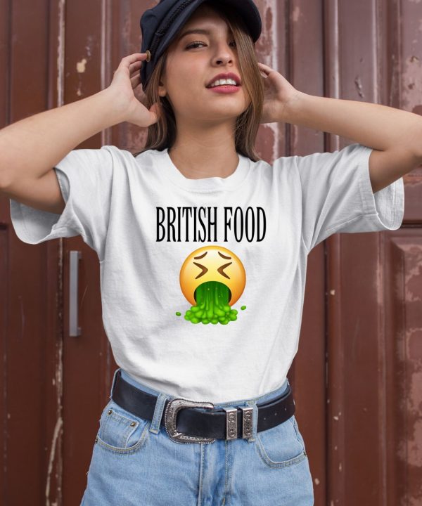 Retiredroadman British Food Emoji Vomiting Shirt