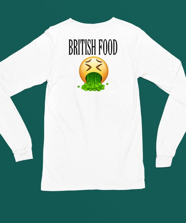 Retiredroadman British Food Emoji Vomiting Shirt5