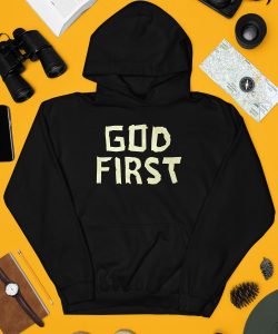 Ryan Clark Wearing God First Hoodie