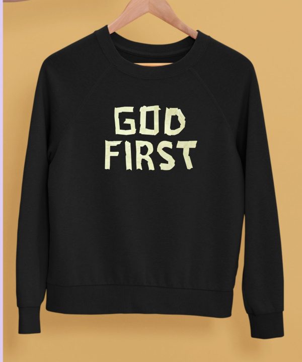 Ryan Clark Wearing God First Hoodie5