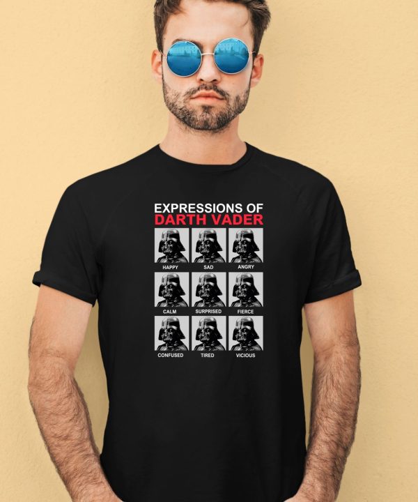 Star Wars Darth Vader Face Expressions T Shirt3