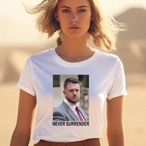 Tommy Robinson And Trump Mugshot Never Surrender Shirt