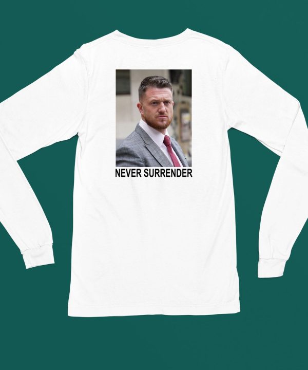 Tommy Robinson And Trump Mugshot Never Surrender Shirt7