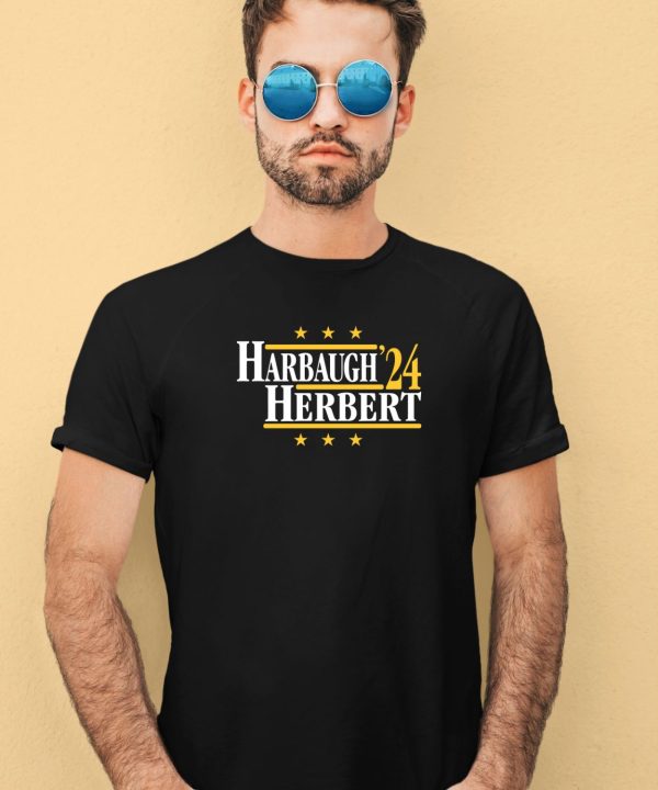 Trader Aaron Wearing Harbaugh Herbert 2024 Shirt3