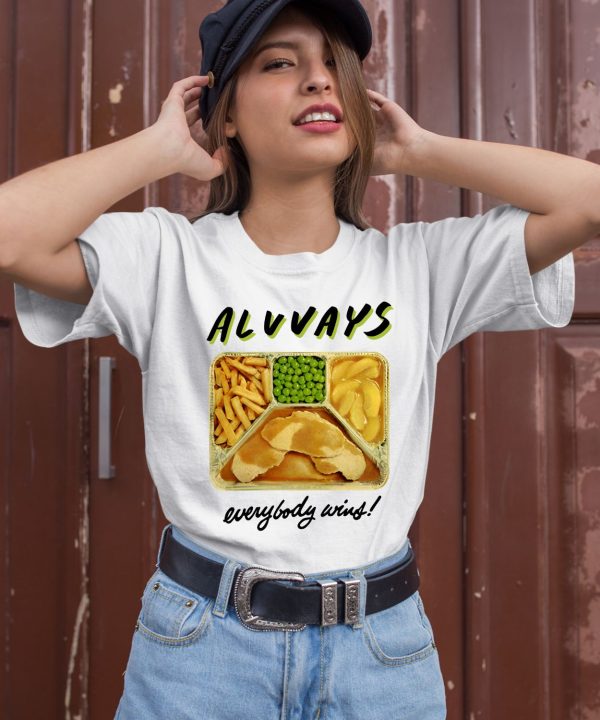 Alvvays Band Merch Always Everybody Wins Tv Dinner Shirt