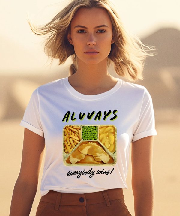 Alvvays Band Merch Always Everybody Wins Tv Dinner Shirt0