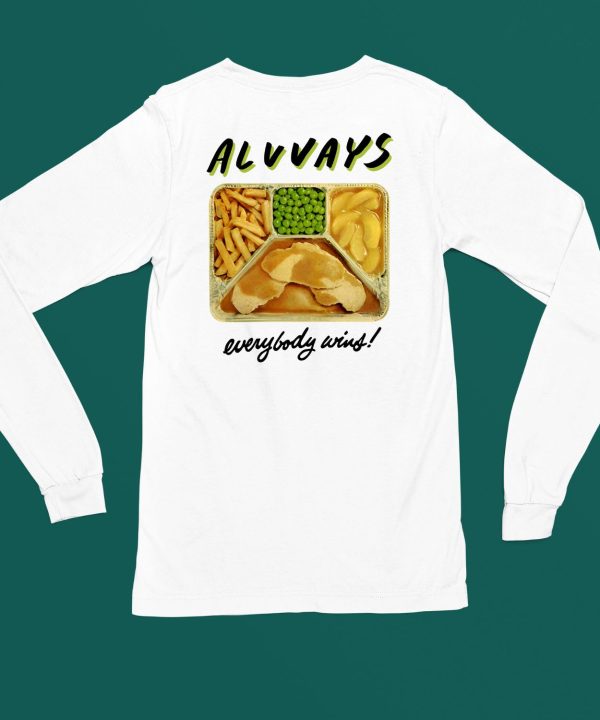 Alvvays Band Merch Always Everybody Wins Tv Dinner Shirt5