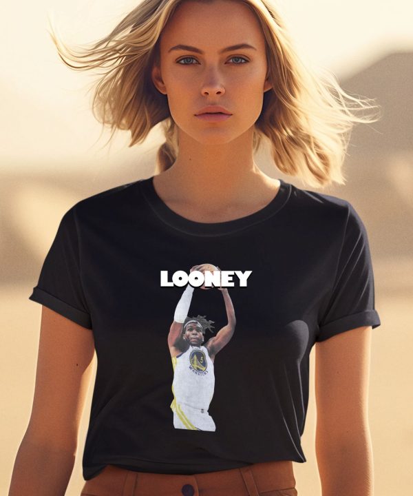 Brandin Podziemski Wearing Loon Dawg Looney Shirt1