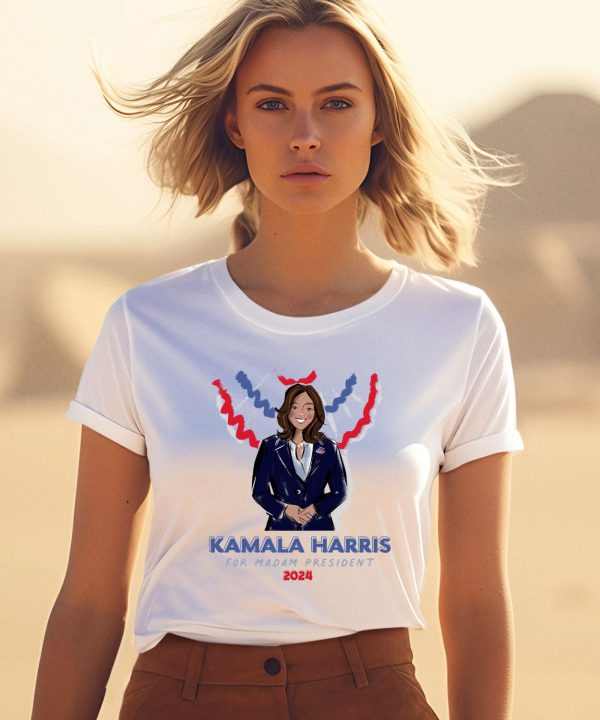 Jennifer Vallez Kamala Harris For Madam President 2024 Shirt