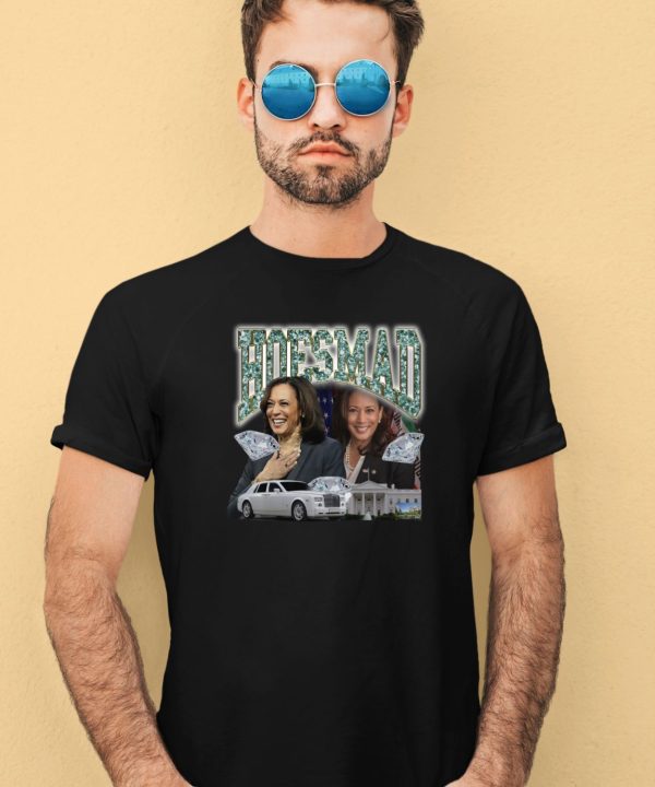 Lookatdustin Wearing Kamala Harris Hoes Mad Shirt3