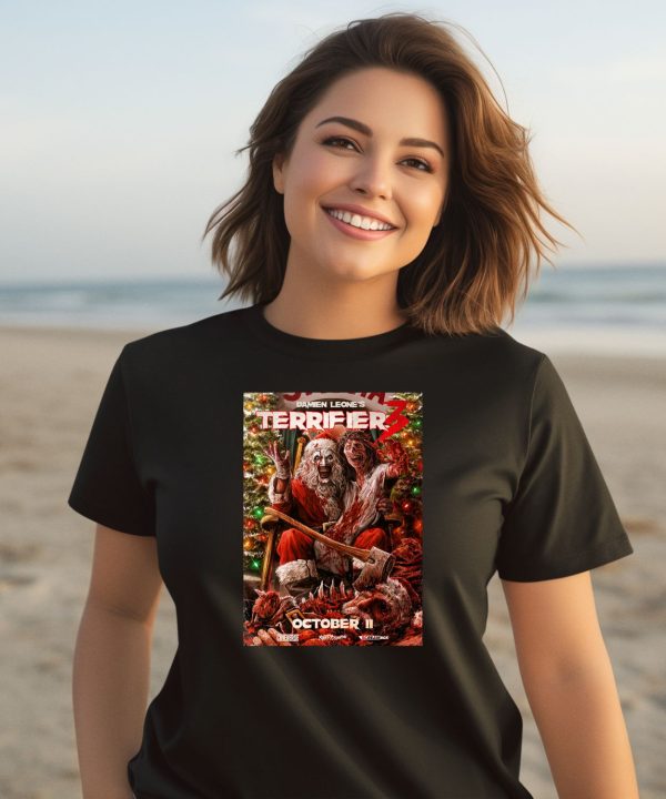 Santa Damien Leones Terrifier 3 October 11 2024 Shirt