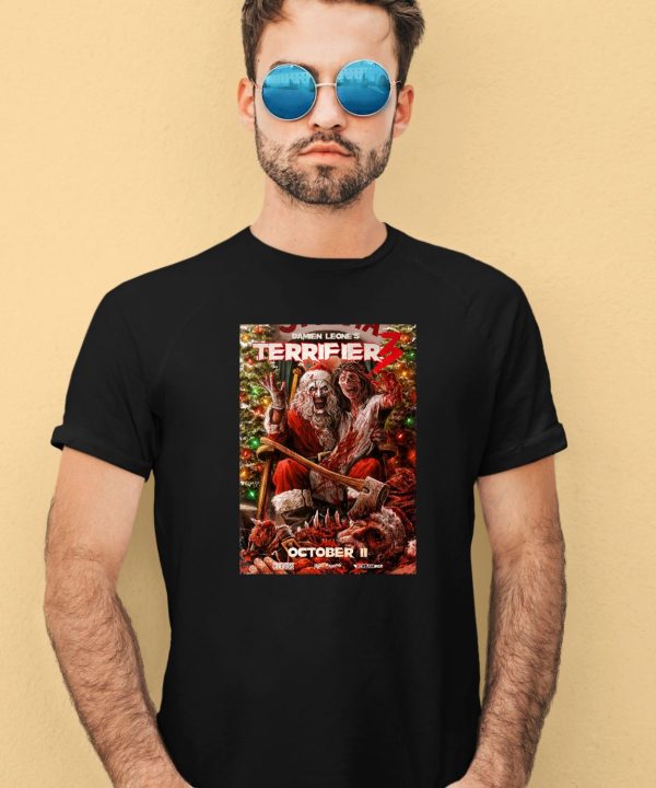 Santa Damien Leones Terrifier 3 October 11 2024 Shirt3