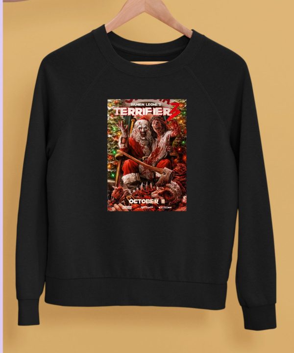 Santa Damien Leones Terrifier 3 October 11 2024 Shirt5