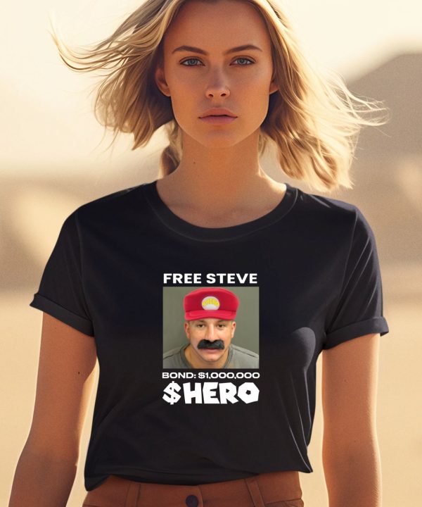 Stevewilldoit Merch Free Steve The Hero Bond 1000000 Shirt1