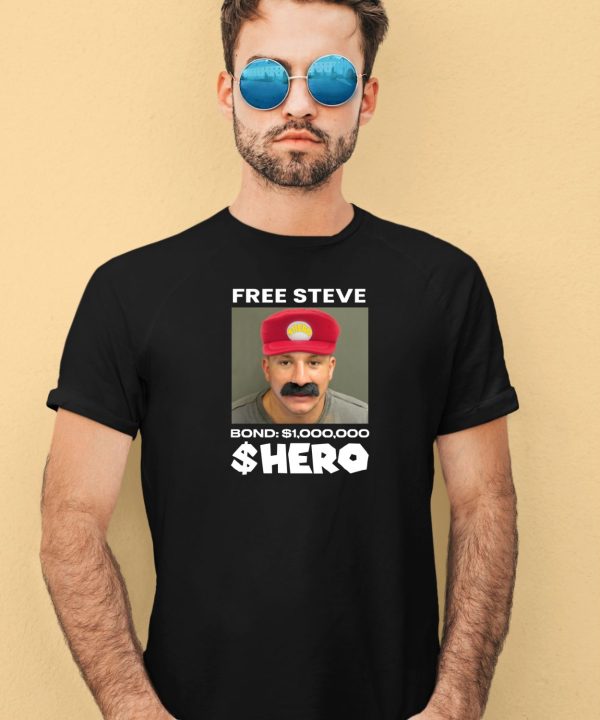 Stevewilldoit Merch Free Steve The Hero Bond 1000000 Shirt3