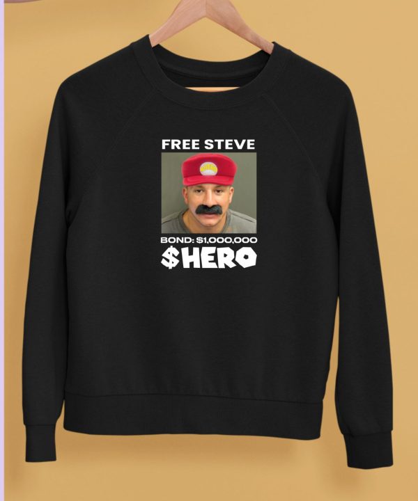 Stevewilldoit Merch Free Steve The Hero Bond 1000000 Shirt5