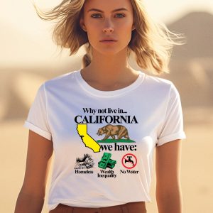 Theclassyshirts Why Not Live In California We Have Homeless Wealth Inequality No Water Shirt