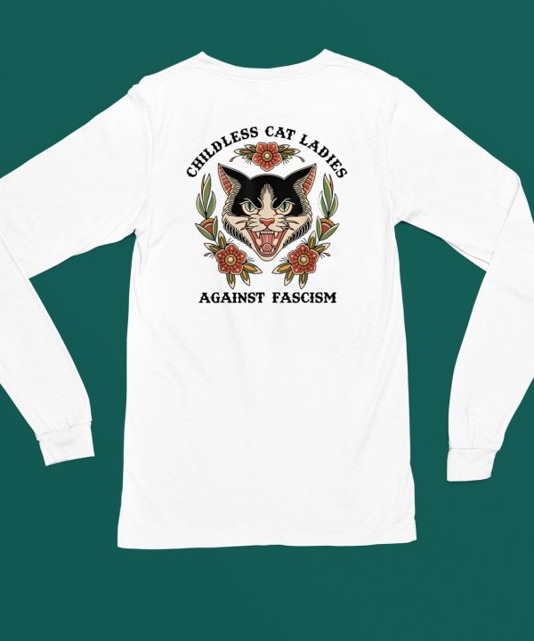 Vibehouscreations Childless Cat Ladies Against Fascism Shirt5