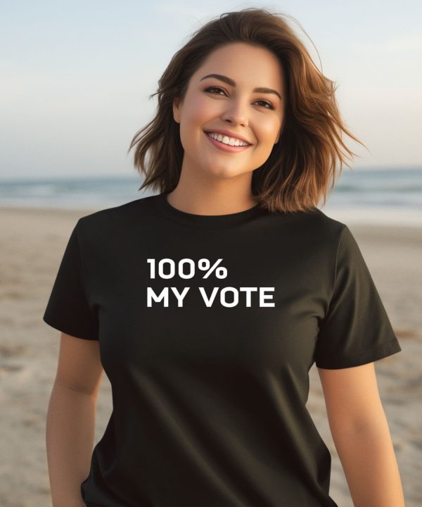 Amanda Gorman Wearing 100 My Vote Shirt2